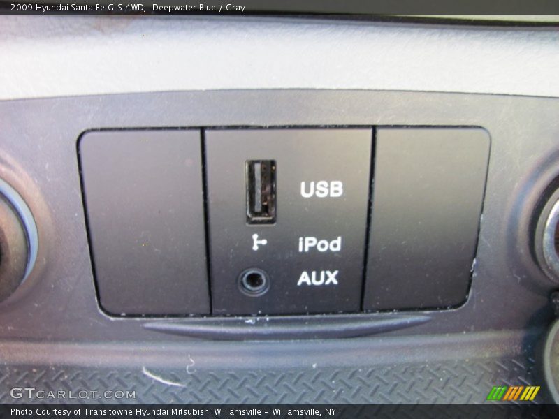 Deepwater Blue / Gray 2009 Hyundai Santa Fe GLS 4WD