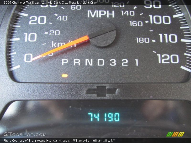 Dark Gray Metallic / Light Gray 2006 Chevrolet TrailBlazer LS 4x4