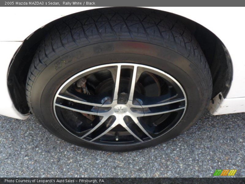 Rally White / Black 2005 Mazda MAZDA3 s Sedan