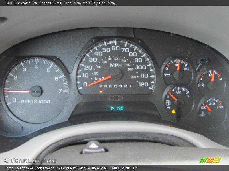 Dark Gray Metallic / Light Gray 2006 Chevrolet TrailBlazer LS 4x4