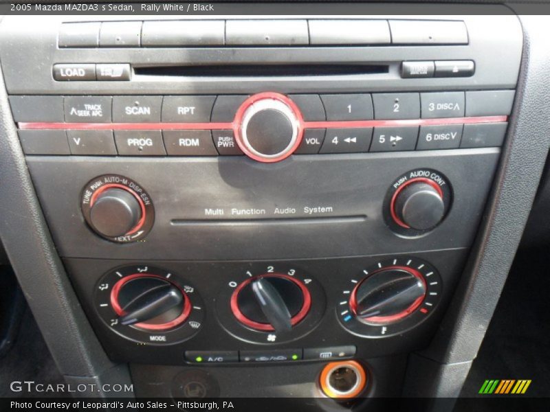 Rally White / Black 2005 Mazda MAZDA3 s Sedan