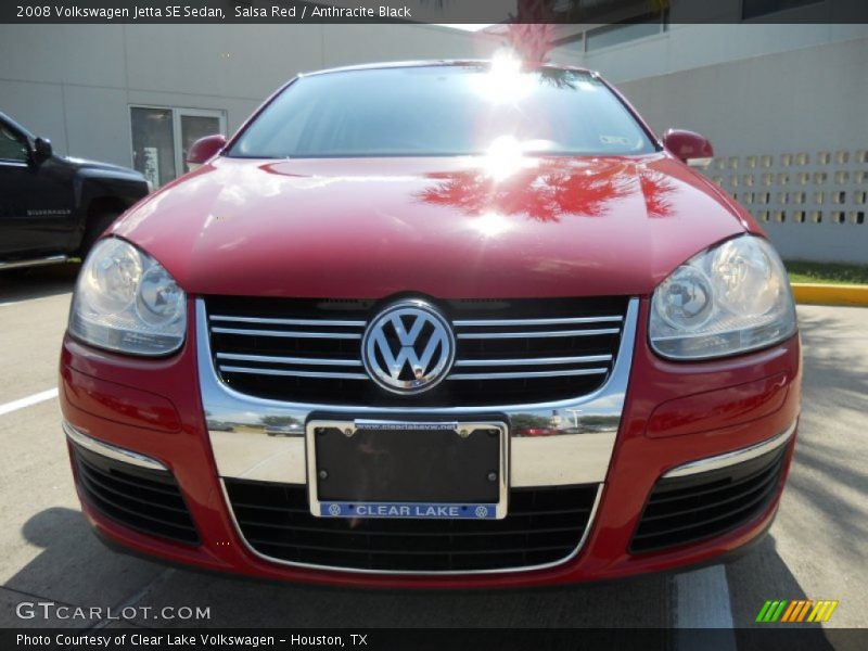 Salsa Red / Anthracite Black 2008 Volkswagen Jetta SE Sedan
