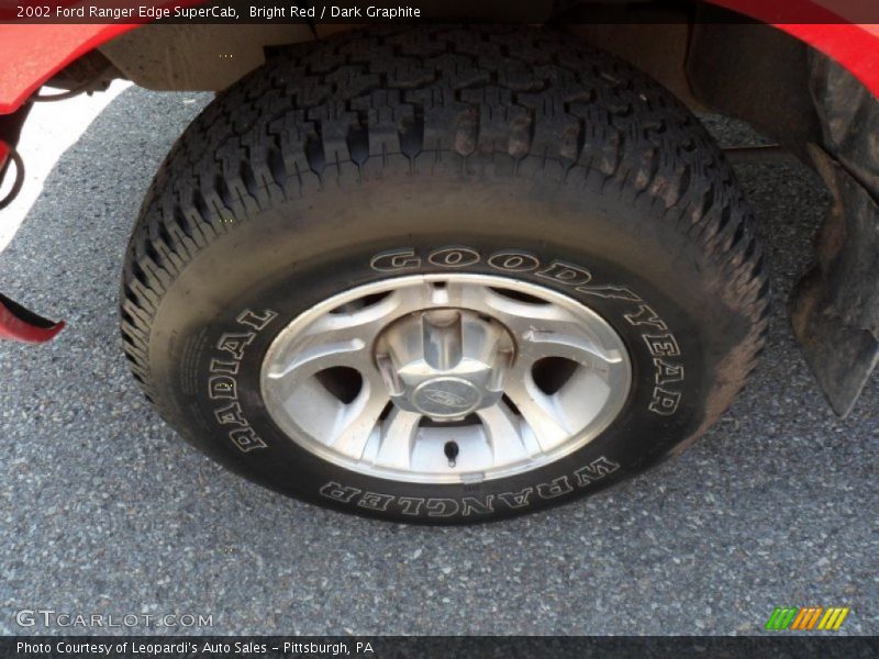 Bright Red / Dark Graphite 2002 Ford Ranger Edge SuperCab