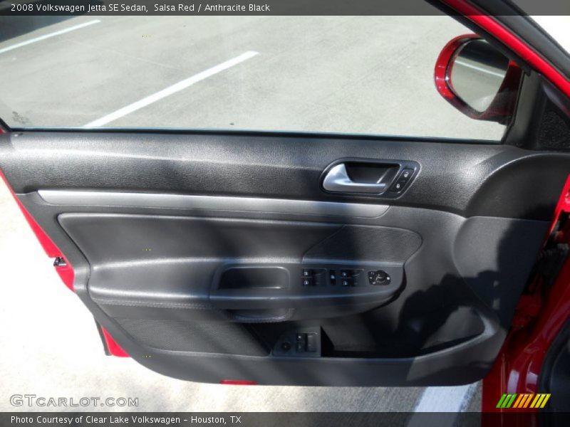 Salsa Red / Anthracite Black 2008 Volkswagen Jetta SE Sedan