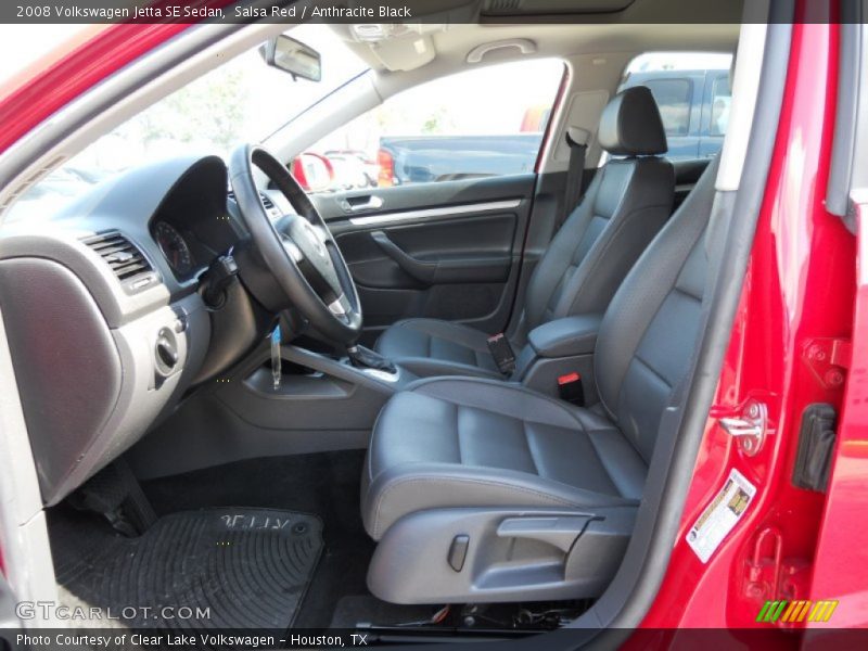Salsa Red / Anthracite Black 2008 Volkswagen Jetta SE Sedan