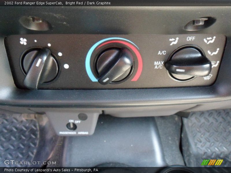 Bright Red / Dark Graphite 2002 Ford Ranger Edge SuperCab