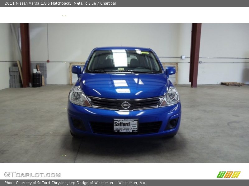 Metallic Blue / Charcoal 2011 Nissan Versa 1.8 S Hatchback