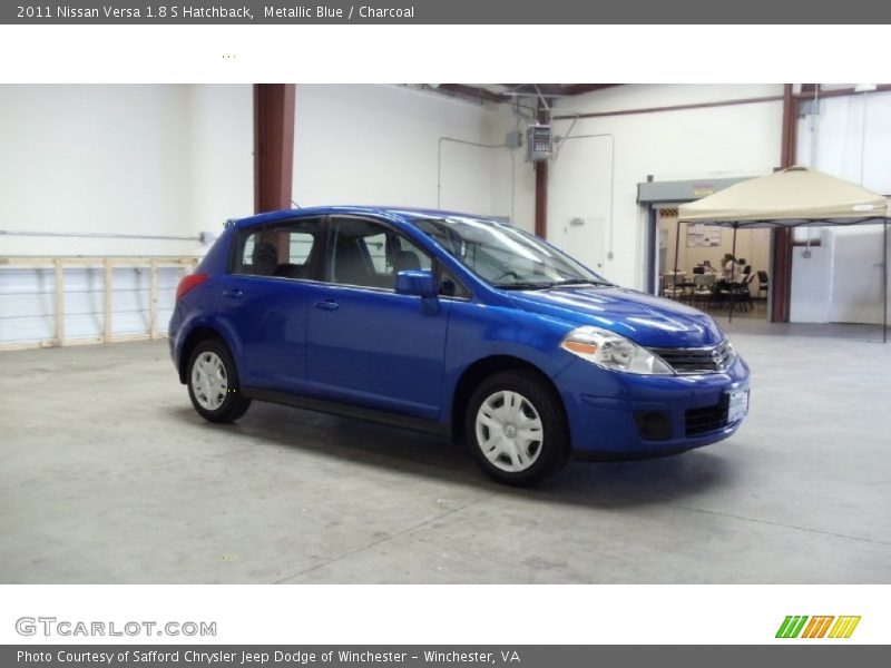 Metallic Blue / Charcoal 2011 Nissan Versa 1.8 S Hatchback