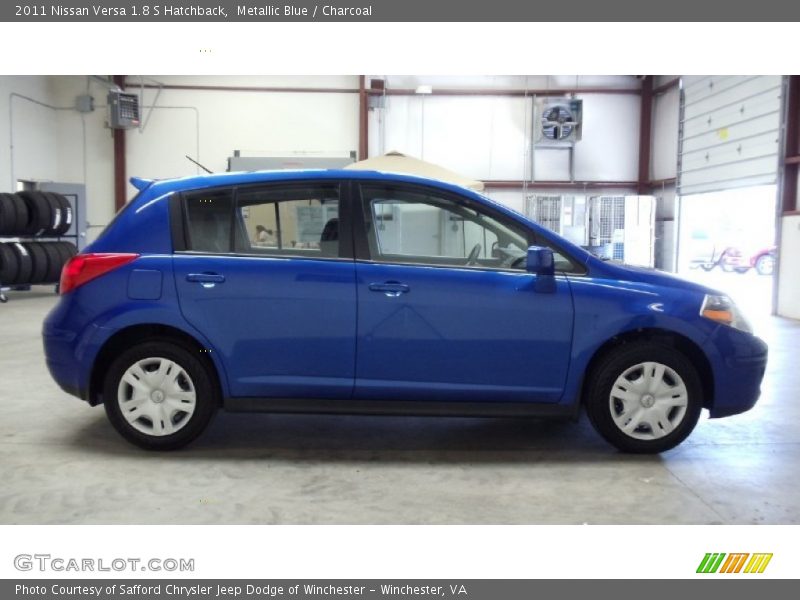 Metallic Blue / Charcoal 2011 Nissan Versa 1.8 S Hatchback