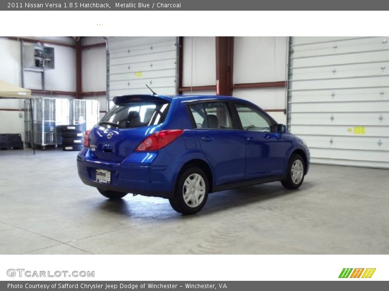 Metallic Blue / Charcoal 2011 Nissan Versa 1.8 S Hatchback