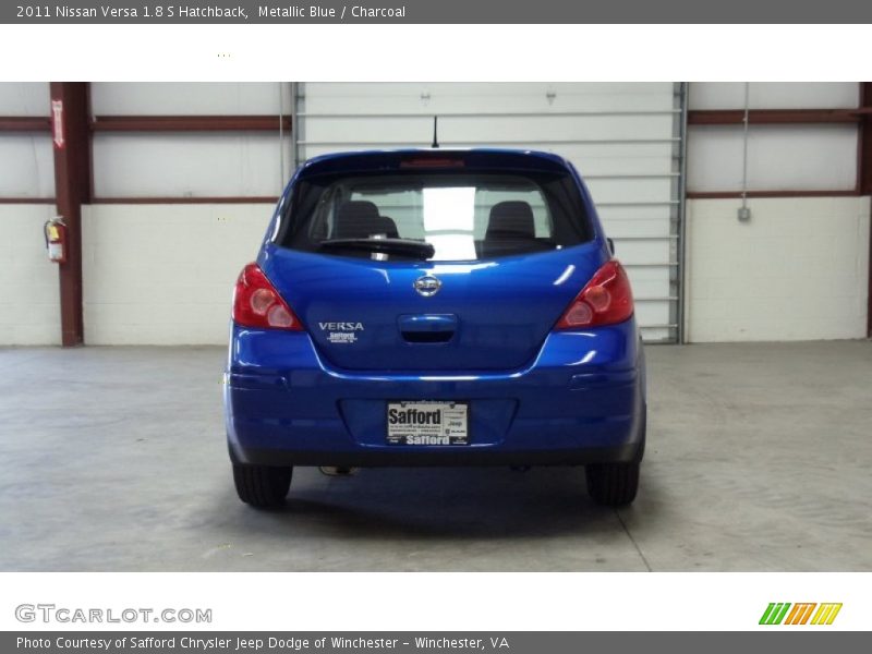 Metallic Blue / Charcoal 2011 Nissan Versa 1.8 S Hatchback