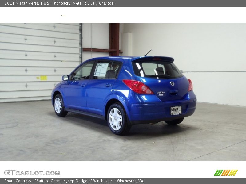 Metallic Blue / Charcoal 2011 Nissan Versa 1.8 S Hatchback