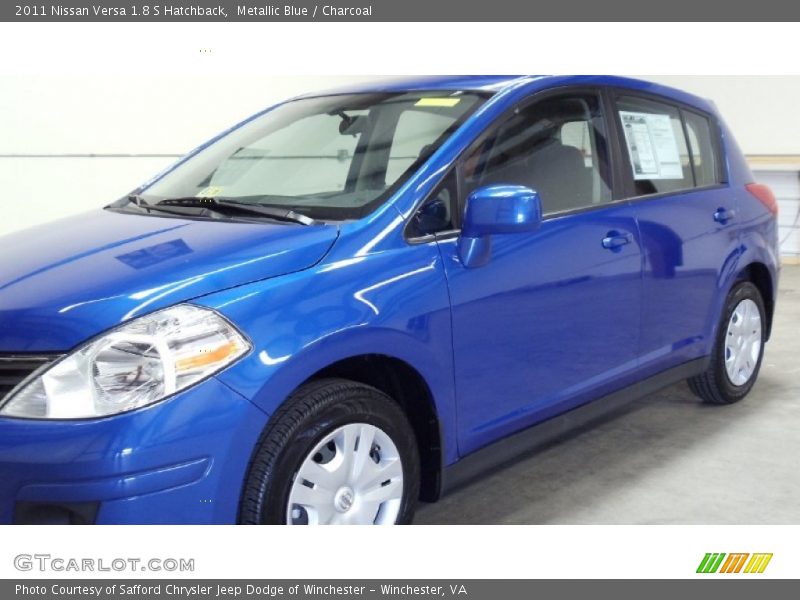 Metallic Blue / Charcoal 2011 Nissan Versa 1.8 S Hatchback