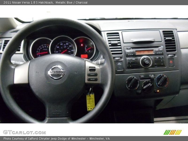 Metallic Blue / Charcoal 2011 Nissan Versa 1.8 S Hatchback