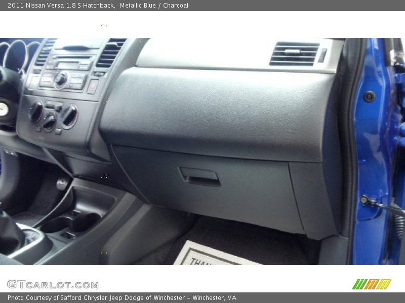 Metallic Blue / Charcoal 2011 Nissan Versa 1.8 S Hatchback