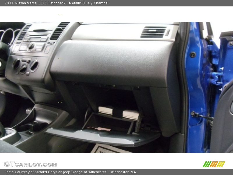 Metallic Blue / Charcoal 2011 Nissan Versa 1.8 S Hatchback