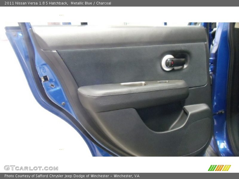 Metallic Blue / Charcoal 2011 Nissan Versa 1.8 S Hatchback