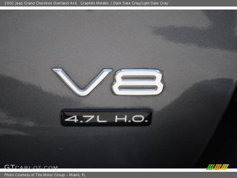 Graphite Metallic / Dark Slate Gray/Light Slate Gray 2002 Jeep Grand Cherokee Overland 4x4