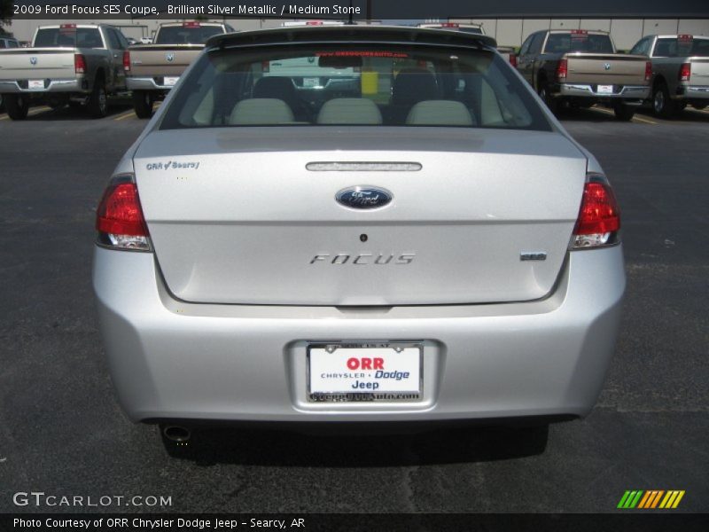Brilliant Silver Metallic / Medium Stone 2009 Ford Focus SES Coupe