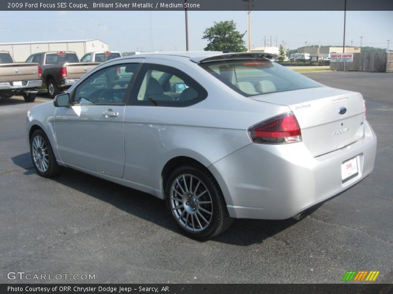 Brilliant Silver Metallic / Medium Stone 2009 Ford Focus SES Coupe