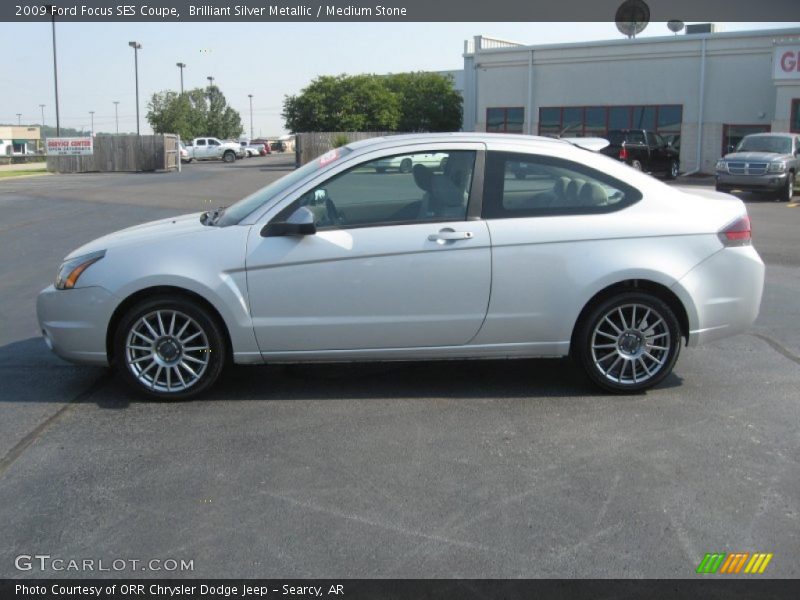 Brilliant Silver Metallic / Medium Stone 2009 Ford Focus SES Coupe