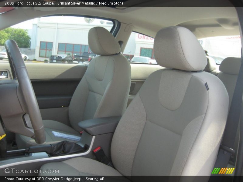 Brilliant Silver Metallic / Medium Stone 2009 Ford Focus SES Coupe