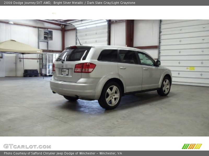 Bright Silver Metallic / Dark Slate Gray/Light Graystone 2009 Dodge Journey SXT AWD