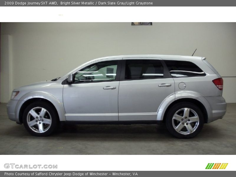 Bright Silver Metallic / Dark Slate Gray/Light Graystone 2009 Dodge Journey SXT AWD