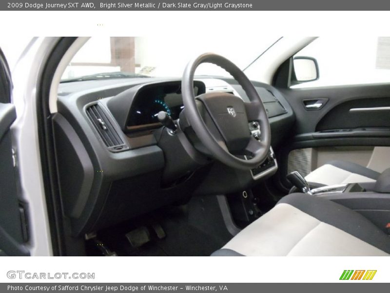 Bright Silver Metallic / Dark Slate Gray/Light Graystone 2009 Dodge Journey SXT AWD