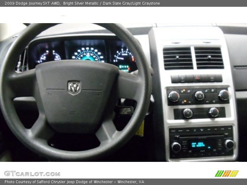 Bright Silver Metallic / Dark Slate Gray/Light Graystone 2009 Dodge Journey SXT AWD