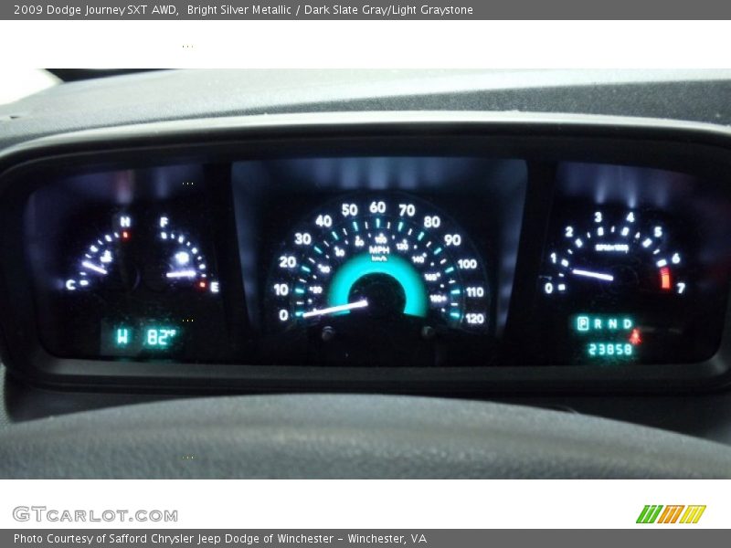 Bright Silver Metallic / Dark Slate Gray/Light Graystone 2009 Dodge Journey SXT AWD