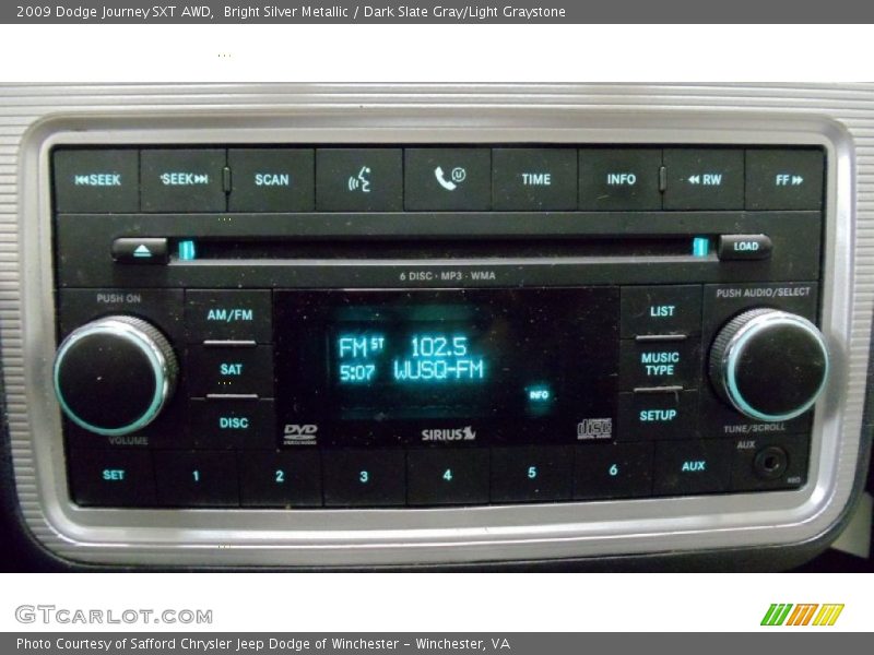 Bright Silver Metallic / Dark Slate Gray/Light Graystone 2009 Dodge Journey SXT AWD