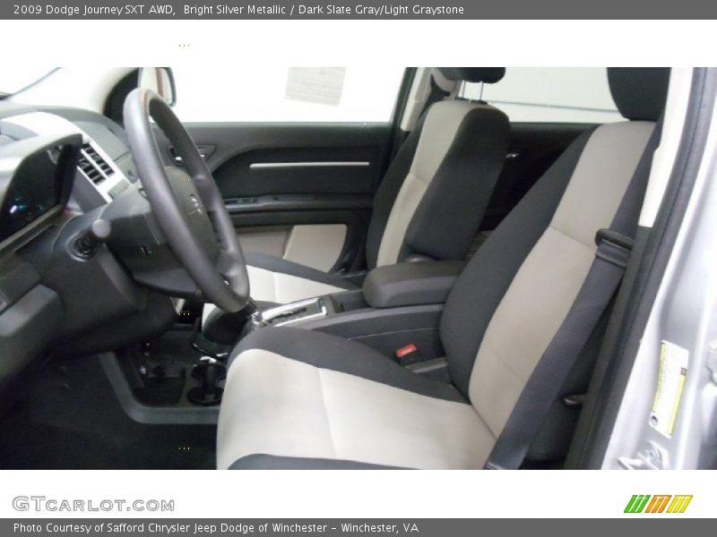 Bright Silver Metallic / Dark Slate Gray/Light Graystone 2009 Dodge Journey SXT AWD