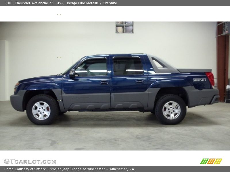 Indigo Blue Metallic / Graphite 2002 Chevrolet Avalanche Z71 4x4