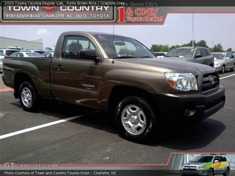 Pyrite Brown Mica / Graphite Gray 2009 Toyota Tacoma Regular Cab