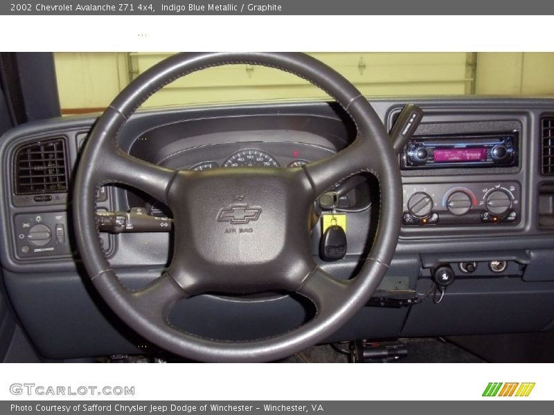 Indigo Blue Metallic / Graphite 2002 Chevrolet Avalanche Z71 4x4