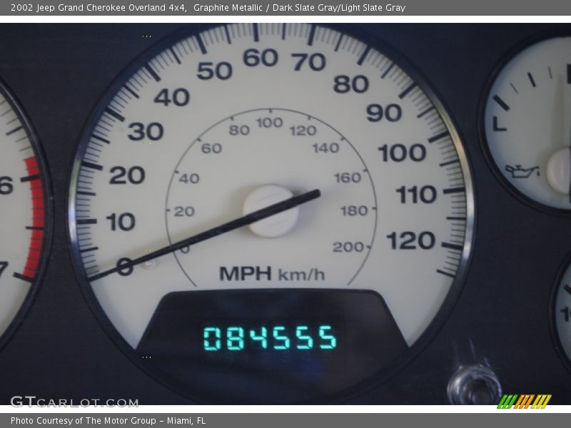 Graphite Metallic / Dark Slate Gray/Light Slate Gray 2002 Jeep Grand Cherokee Overland 4x4