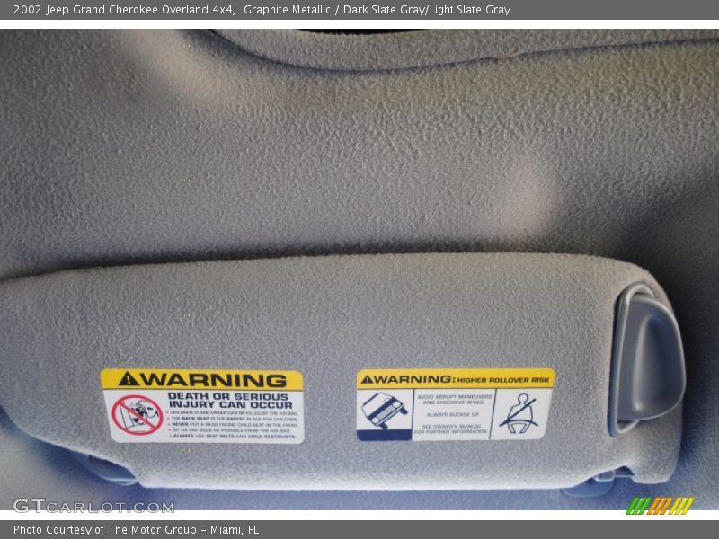 Graphite Metallic / Dark Slate Gray/Light Slate Gray 2002 Jeep Grand Cherokee Overland 4x4