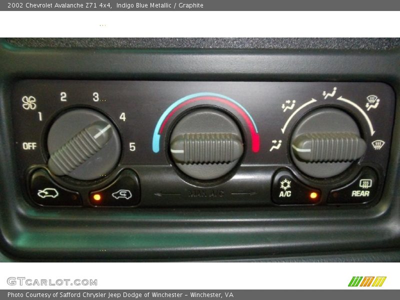 Indigo Blue Metallic / Graphite 2002 Chevrolet Avalanche Z71 4x4
