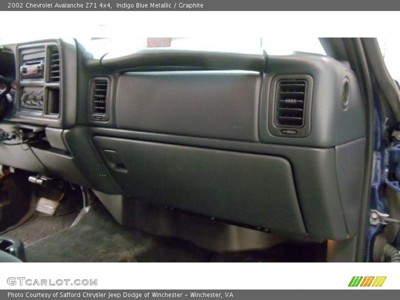 Indigo Blue Metallic / Graphite 2002 Chevrolet Avalanche Z71 4x4