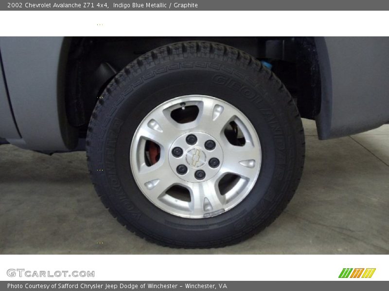 Indigo Blue Metallic / Graphite 2002 Chevrolet Avalanche Z71 4x4