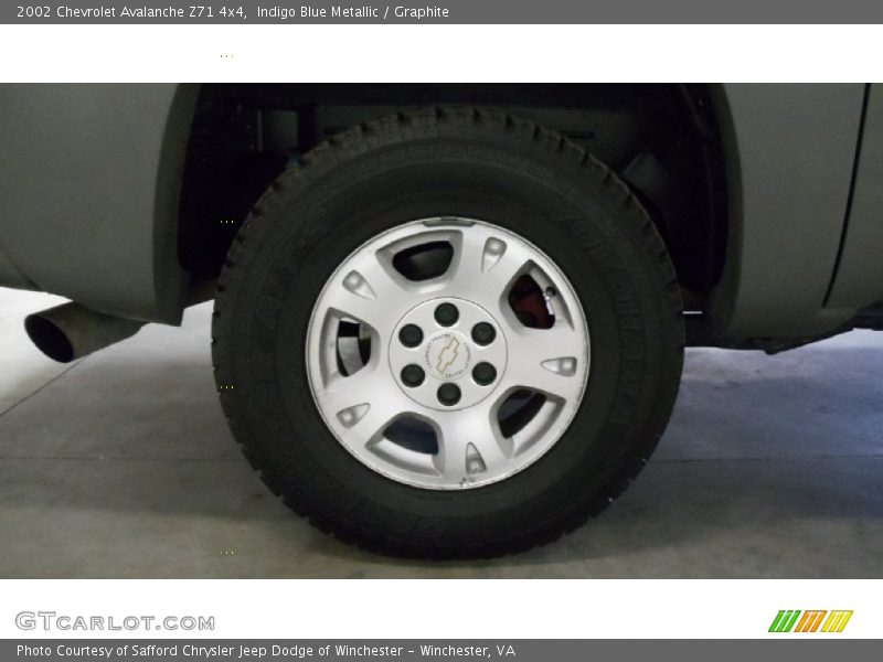Indigo Blue Metallic / Graphite 2002 Chevrolet Avalanche Z71 4x4
