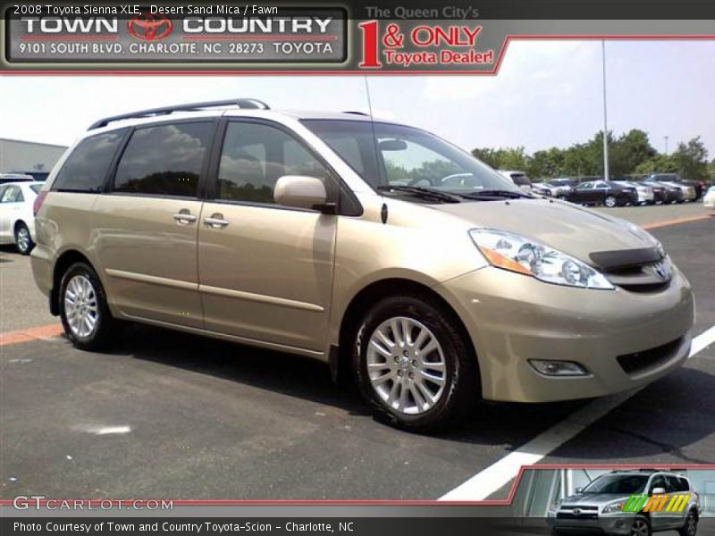 Desert Sand Mica / Fawn 2008 Toyota Sienna XLE