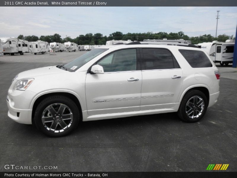 White Diamond Tintcoat / Ebony 2011 GMC Acadia Denali