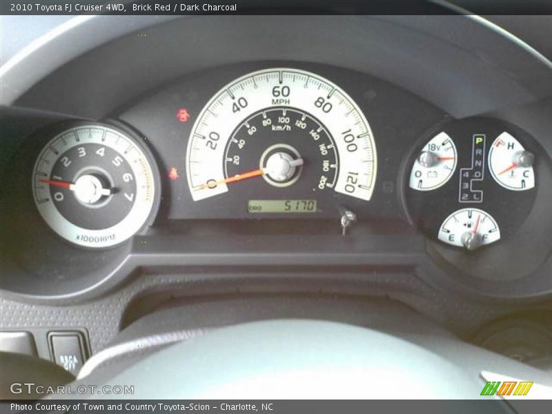 Brick Red / Dark Charcoal 2010 Toyota FJ Cruiser 4WD