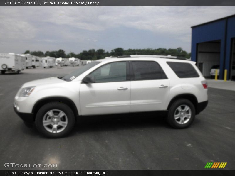 White Diamond Tintcoat / Ebony 2011 GMC Acadia SL