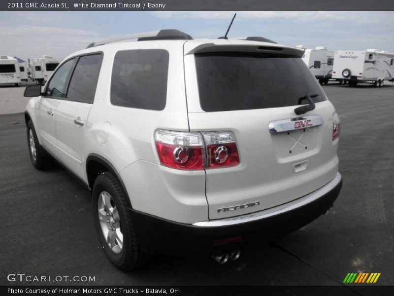 White Diamond Tintcoat / Ebony 2011 GMC Acadia SL