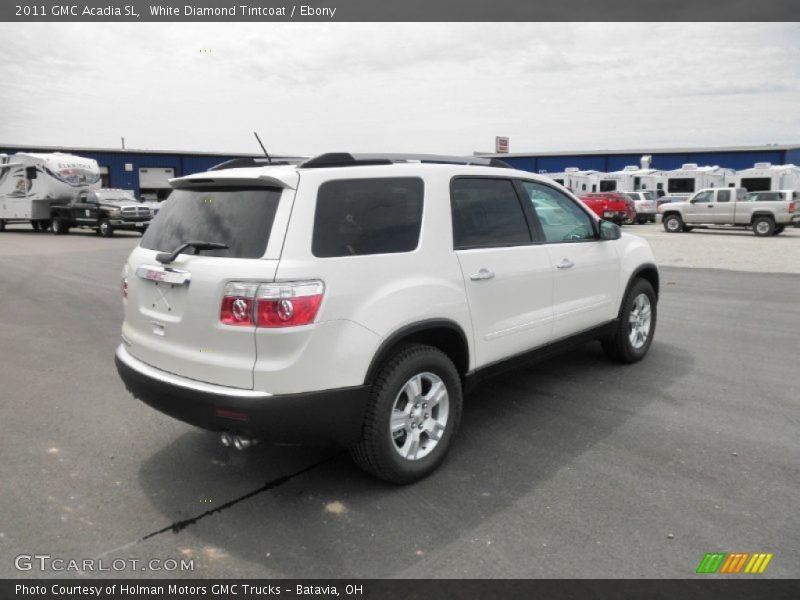 White Diamond Tintcoat / Ebony 2011 GMC Acadia SL