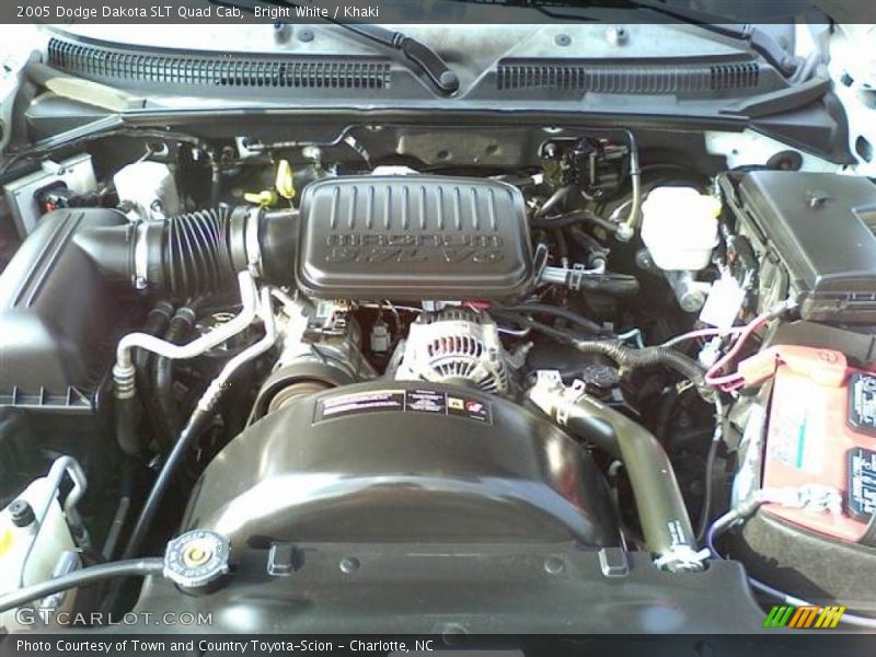 Bright White / Khaki 2005 Dodge Dakota SLT Quad Cab