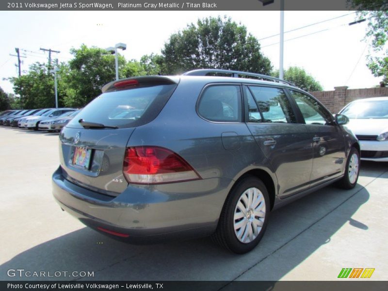 Platinum Gray Metallic / Titan Black 2011 Volkswagen Jetta S SportWagen